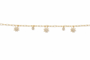 18K GOLD CHARMED BRACELET Jewelry The Kush Girls