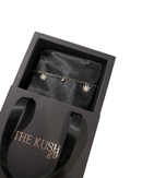 SILVER CANNABIS CHARMED BRACELET Jewelry The Kush Girls