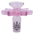 Glass Marijuana Bowl - 14 mm Bowl · Popper Maple Craft Inc Pink