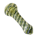 4-1/2" Fusion Spin Spoon Glass Pipe-2CT Assorted Glass Pipe Super Supplys Inc