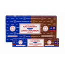 Satya | Nag Champa 16G Incense Display of 12 Incense Maple Craft Inc Dark Cinnamon