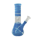 8” Color Spiral Beaker Bong – Built-In Perc Glass Bong Super Supplys Inc Special Blue