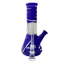 8” Color Spiral Beaker Bong – Built-In Perc Glass Bong Super Supplys Inc