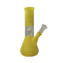 8” Color Spiral Beaker Bong – Built-In Perc Glass Bong Super Supplys Inc Golden Yellow