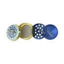Royal Leaf 42*32mm 4 Parts Zinc Grinder-12 Pcs/Display Display Pack Super Supplys Inc