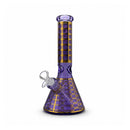 12.5" Plaid Beaker Bong with Gift Box Glass Bong Super Supplys Inc Blue