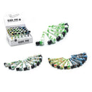 Glass pipe with Cap Leafy Pattern (MST3006) Glass Pipe The MST