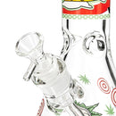 14" 7mm Interdimensional Glow Beaker Bong Glass Bong Super Supplys Inc