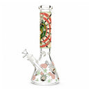 14" 7mm Interdimensional Glow Beaker Bong Glass Bong Super Supplys Inc