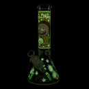 14" 7mm Interdimensional Glow Beaker Bong Glass Bong Super Supplys Inc