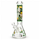 14" 7mm Interdimensional Glow Beaker Bong Glass Bong Super Supplys Inc A