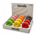 60mm Sprinkle Donut 3-Part Herb Grinder Display Pack Super Supplys Inc
