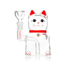 SC Hemper 5" Lucky Money Cat Glass Water Pipe
