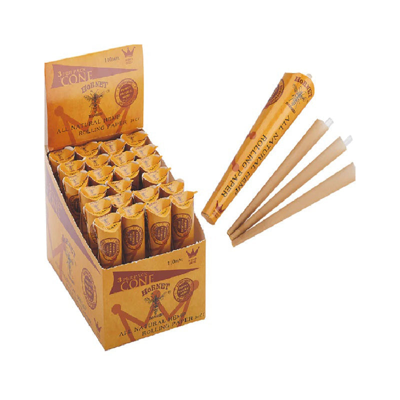 HORNET | CONE King Size - 24 Tube / Box Pre-rolled Cone 777 Smoke
