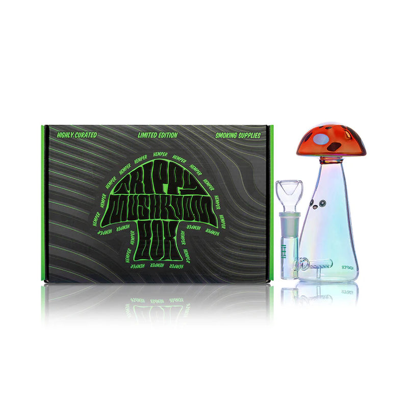 SC Hemper 6" Trippy Shroom Glass Water Pipe