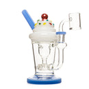 SC 8" Red Eye Glass Milkshake Incycler Rig with Cherry on Top