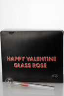 Happy valentine love rose Oil burner pipe Oil Burner ONE 6 inches Box