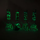 10" 5mm Glass Beaker Bong with Cartoon Design Glass Bong 777 Smoke