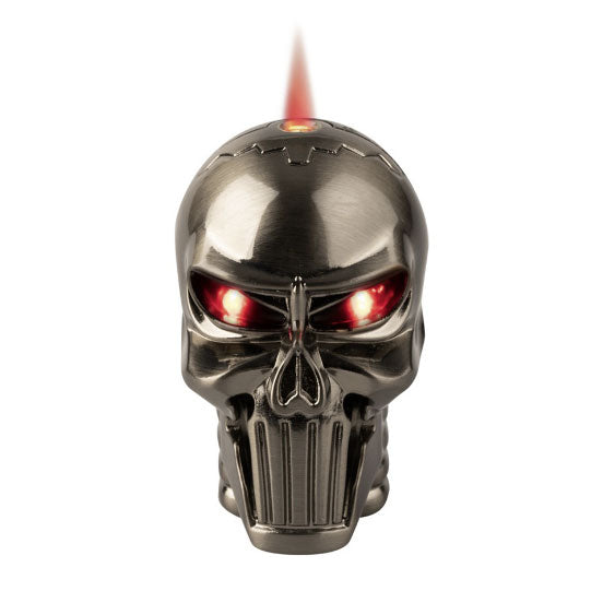 O Slick® | Deluxe Skull Torch Lighter with Built-in Light  [YYG-819]