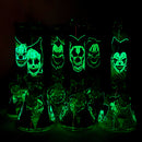 13.5" PsyClown Glass Bong – 7mm Thick Glass, Bold Psychedelic Clown Design Glass Bong DY Glass