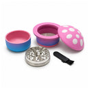 68mm Mushroom-Shaped 4-Piece Grinder - 6CT Display Pack Super Supplys Inc