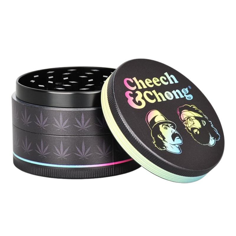 2.5" Cheech & Chong 4pc Wacky Grinder - 6ct