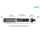 jbong™ - 3-Piece Hand / Pre-Roll Accessory - Box of 6 hand pipes jbong™ World Distributors