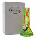 Genuine Pipe Co | 8" Beaker Base Premium Softglass Bong (Green) Glass Bong Maq Distributors