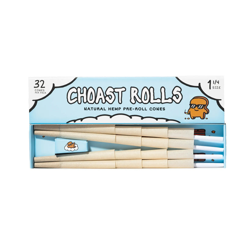 O Choast Rolls | 32 Pack Bulk Hemp Cones 1 1/4