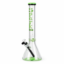 Spark | 18" 9 mm glass water bong with thick base Glass Bong ONE Green