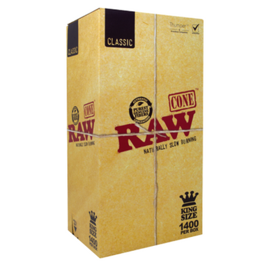 Raw Classic King Size Bulk Cones - 1400ct