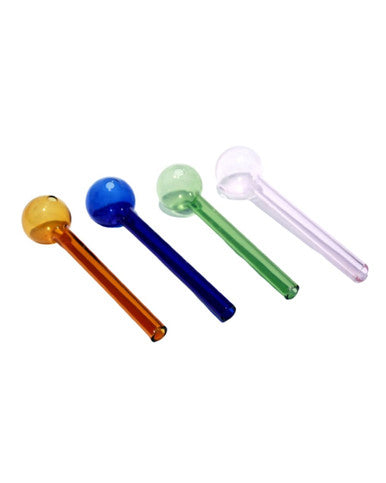 4″ Coloured Glass Oil Pipe - 6ct