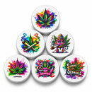 63mm 4-Piece Kush Pop Art Metal Grinder Display Pack Super Supplys Inc