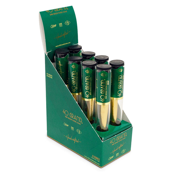 Beamer 40 Grand - 24 Karat Gold- 1 1/4 and King Size Pre-Rolled Hemp Cones