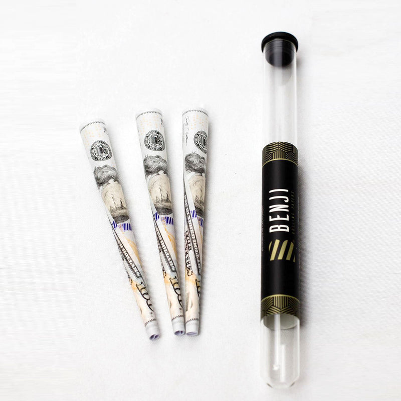 O BENJI | $100 BILL printed pre-rolled cones