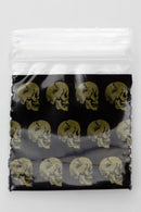 125125 bag 1000 sheets Zip Bag ONE Black Skull