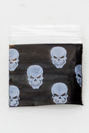 125125 bag 1000 sheets Zip Bag ONE White Skull