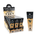 King Palm Natural cones 1 ¼ size 30 count display