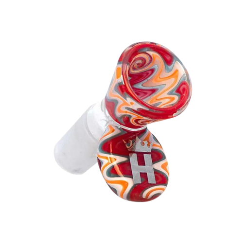 YX35 Hoss Glass 19mm Color Reversal Cone Bowl - Assorted Colours