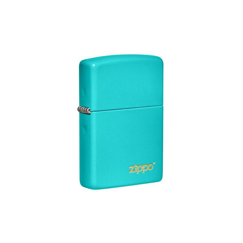 O Zippo 49454ZL Classic Flat Turquoise Zippo Logo