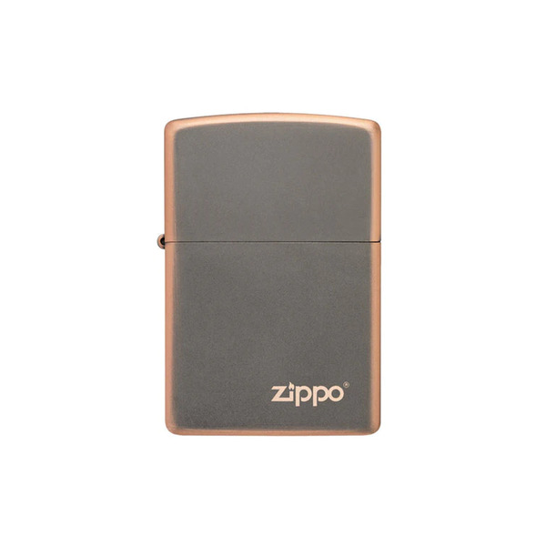 O Zippo 49839ZL Rustic Bronze with Zippo logo