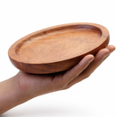 TBBC | Natural Hardwood oval Rolling Tray Tray THEBOOMBOXCLUB Canada