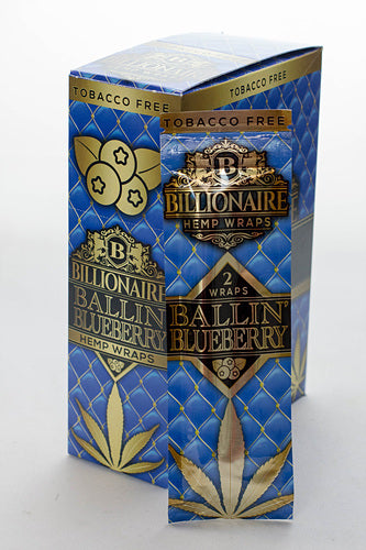 Billionaire Hemp Wraps display-Blueberry - One Wholesale