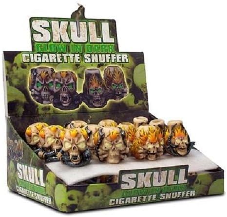 O Snuffer Skull Glow in the Dark 24display