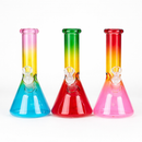 8" Three-Tone Color Glass Beaker Bong Glass Bong 777 Smoke