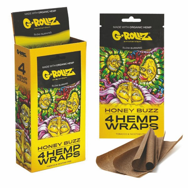 G-Rollz 4 x Honey Flavored Hemp Wraps Flavored Hemp Wraps - 15ct