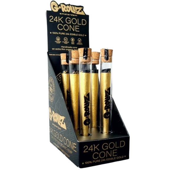 G-Rollz 24k Gold King Size Pre-Rolled Cones - 6ct