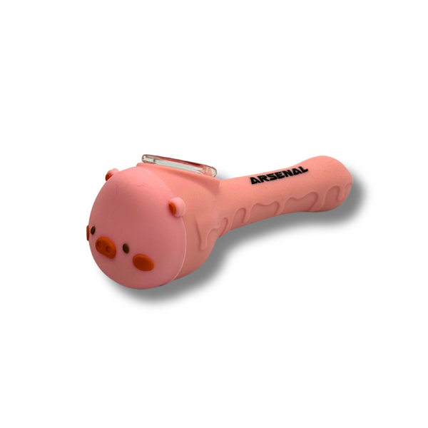 3.5" Arsenal Sweet Piggy Assorted Colours Hand Pipe