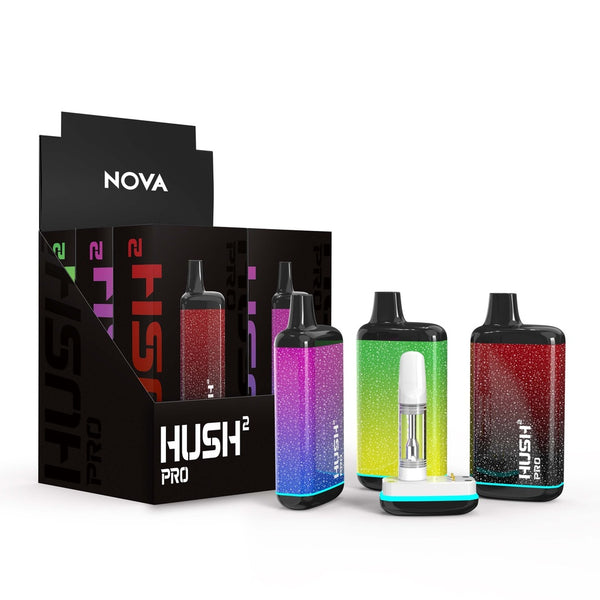 New Nova Hush 2 Pro 510 Thread Vape Battery (Bubble Paint Edition) - 6ct