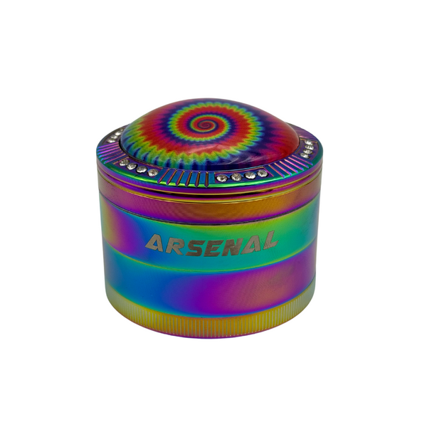 Arsenal Rainbow Spiral 63mm 4-Pc Grinder - 3ct